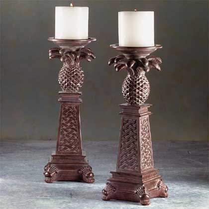 pineapple candle holders